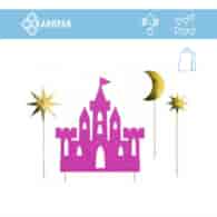 Topper na tort PRINCESS ZAMEK