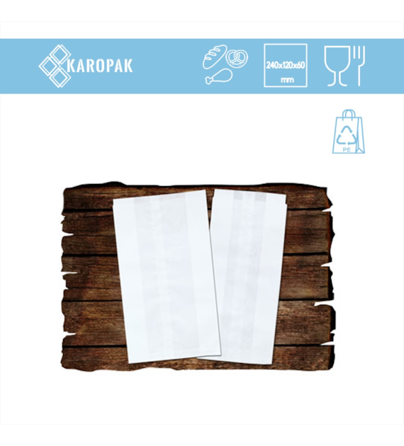KIEL-PAK torba BIAŁA powlekana 240x120x60mm (_/_/250)