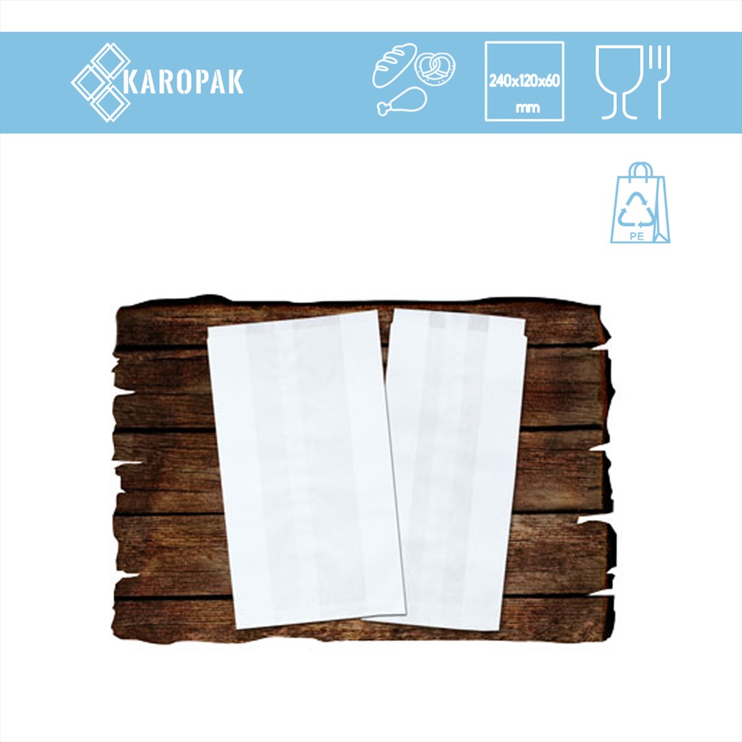 KIEL-PAK torba BIAŁA foliowana 240x120x60mm (_/_/250)