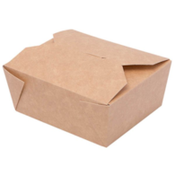 (EKO) LUNCH BOX 1600ml DUŻY BRĄZOWY 20x14x6,5 (12/4/50)