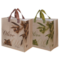 EKO TORBA 33L PP KRAFT OLIWKOWE MIX