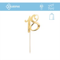 TOPPER NA TORT ZŁOTE `18`