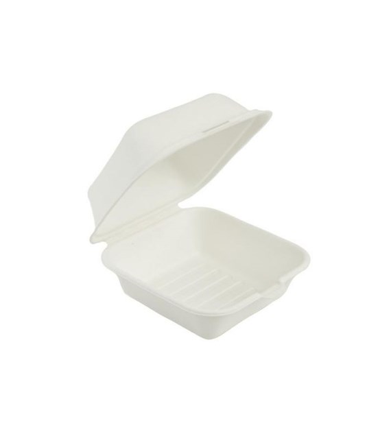 (EKO) Love Nature menubox z trzciny cukrowej HAMBURGER 155x152 (26/10/50)