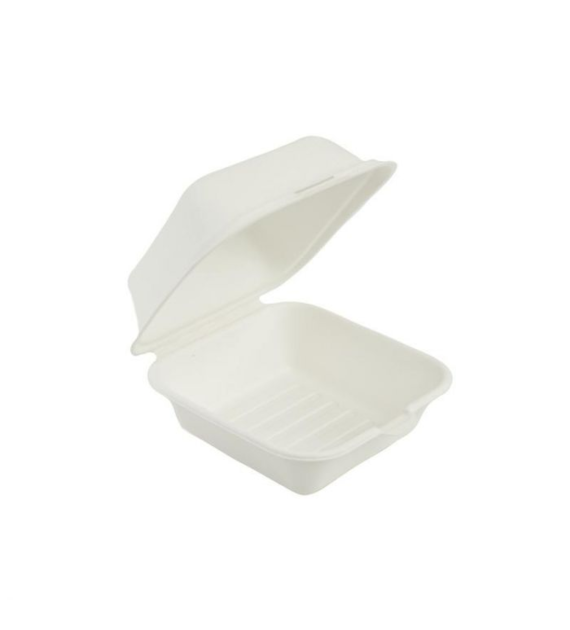 (EKO) Love Nature menubox z trzciny cukrowej HAMBURGER 155x152 (26/10/50)