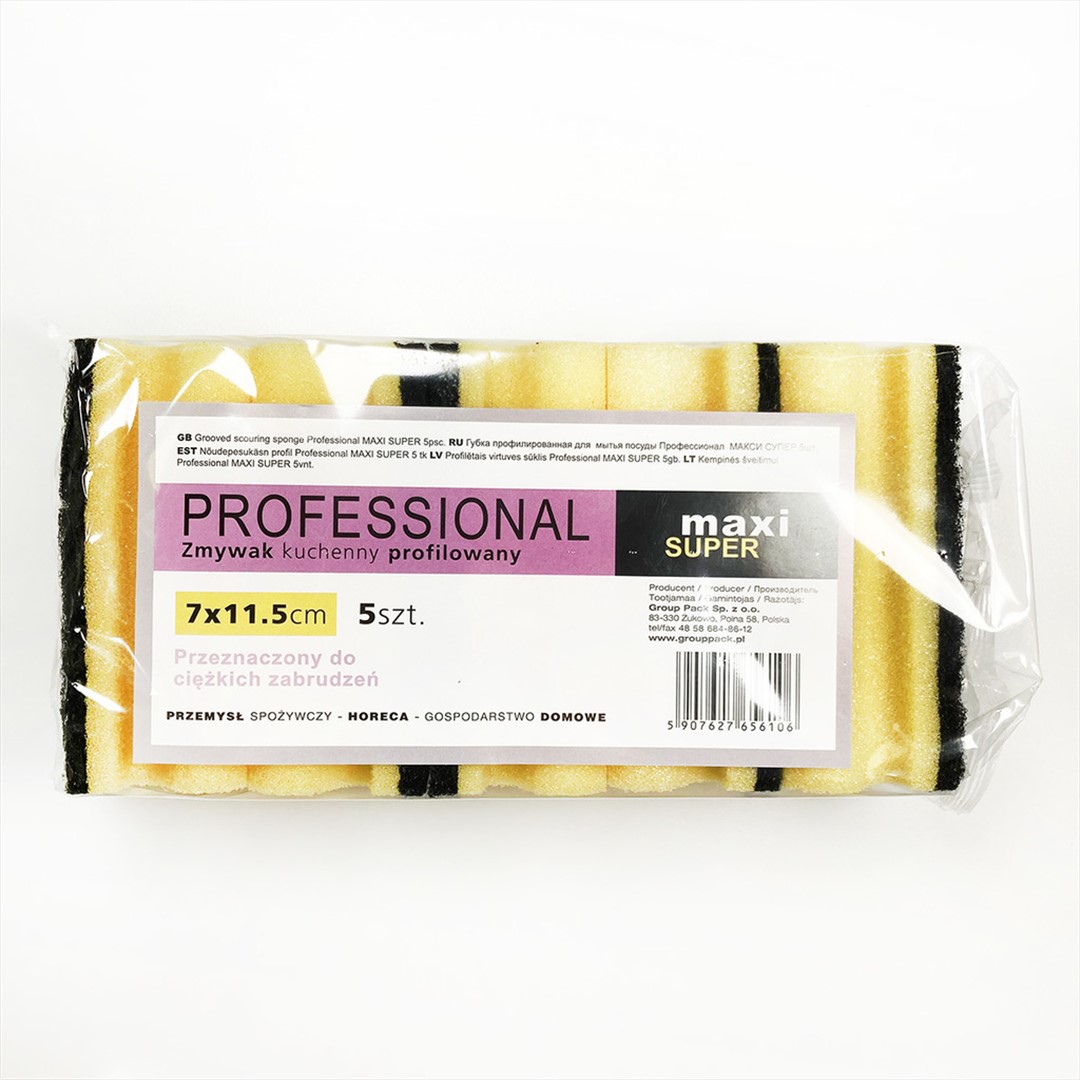GĄBKA PROFESSIONAL MAXI SUPER ŻÓŁTA M (_/32/5)