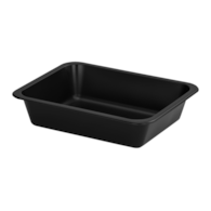 (REUSE) POJEMNIK DO ZGRZEWU NIEDZIELONY B-227x178x50 CZARNY LITE (32(40)/12/50)