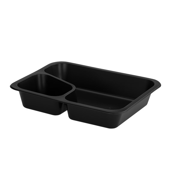 (REUSE) POJEMNIK DO ZGRZEWU DWUDZIELNY COLT B-227x178x40 CZARNY LITE (32(40)/12/50)