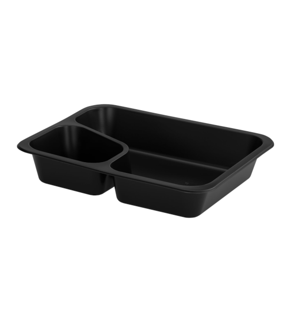(REUSE) POJEMNIK DO ZGRZEWU DWUDZIELNY COLT B-227x178x40 CZARNY LITE (32(40)/12/50)