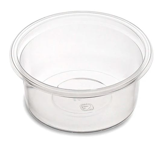 Pojemnik na sos rPET TRANSPARENTNY fi62,5mm 30ml (27/20/100)