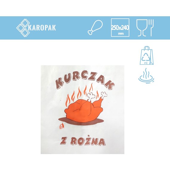 KIEL-PAK torba papierowa NA KURCZAKA połówka (_/20/100)