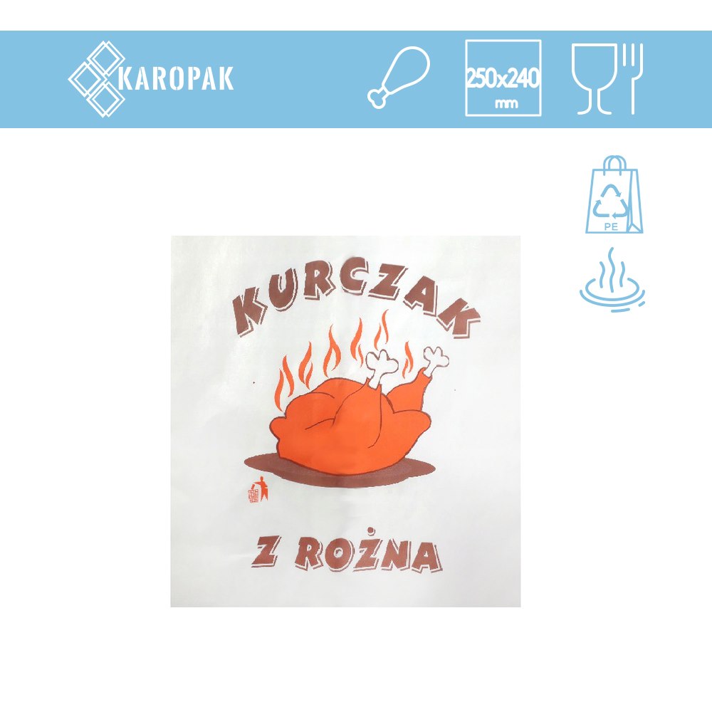 KIEL-PAK torba papierowa NA KURCZAKA połówka (_/20/100)