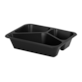 (REUSE) POJEMNIK DO ZGRZEWU TRÓJDZIELNY B-227x178x50 CZARNY LITE (32(40)/12/50)