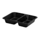 (REUSE) POJEMNIK DO ZGRZEWU DWUDZIELNY B-227x178x40 CZARNY LITE (32(40)/12/50)