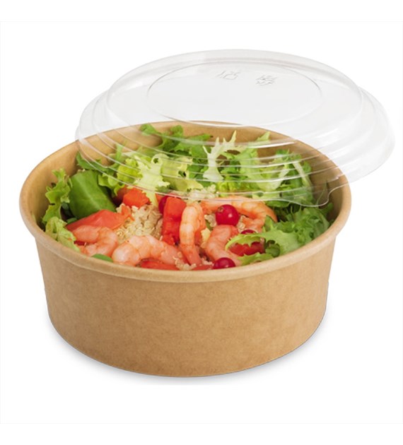 Pojemnik sałatkowy papierowy KRAFT fi150mm 500ml (24/6/50)