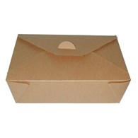 PUDEŁKO TAKEOUT BRĄZOWE 1500ml 215x160x64 (50szt)