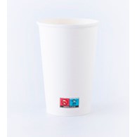 (SUP) Kubek papierowy BIAŁY 16oz 400ml (34/10/50)