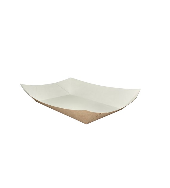 Tacka brązowo-biała 20,7x12x5cm bez nadruku (100szt)