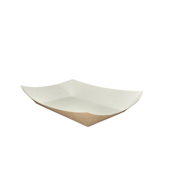 Tacka brązowo-biała 20,7x12x5cm bez nadruku (100szt)