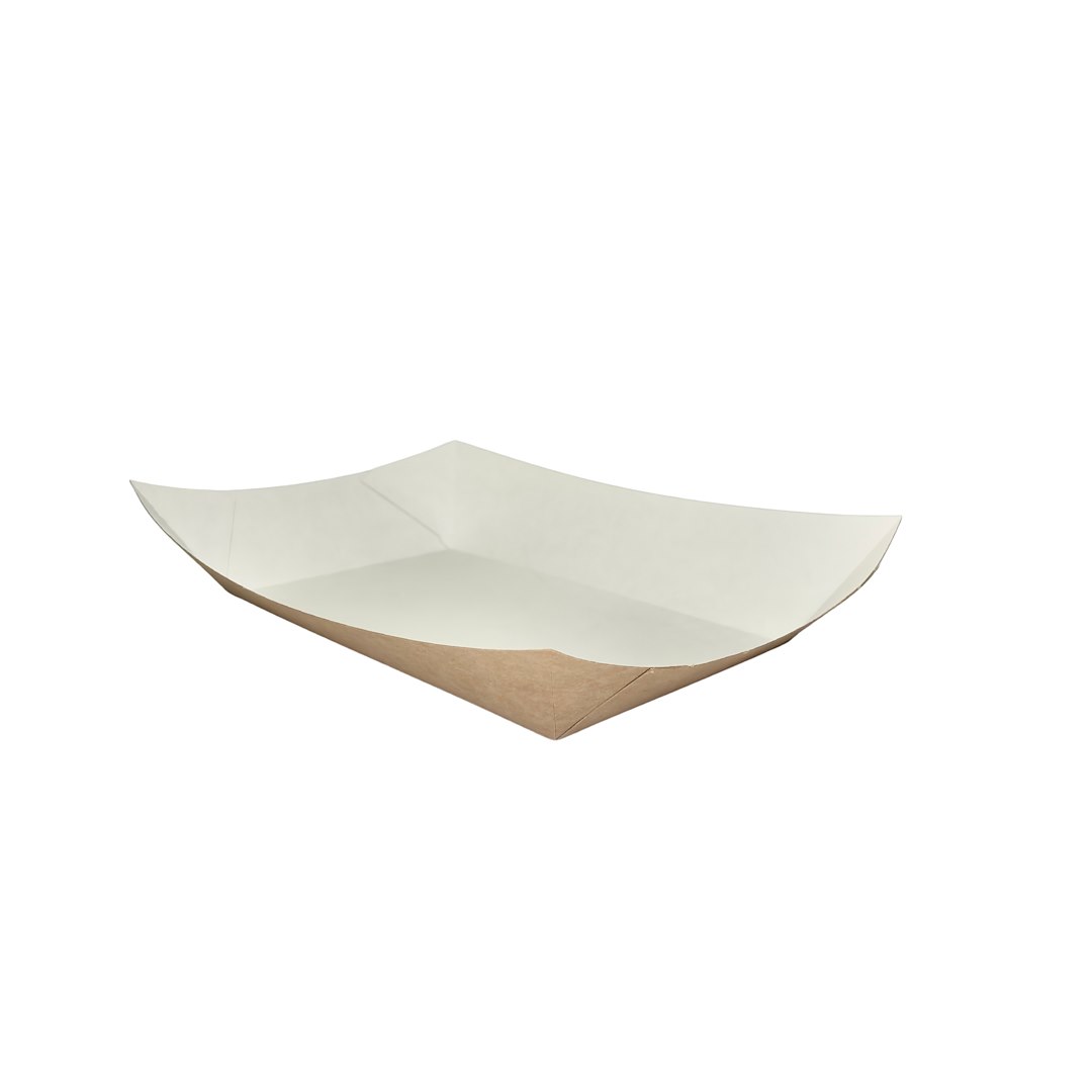 Tacka brązowo-biała 20,7x12x5cm bez nadruku (100szt)