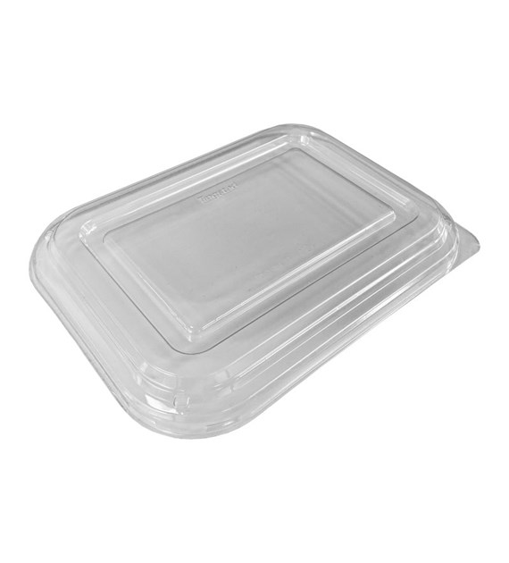 POKRYWKA DO MISKI Z WŁÓKNA DREWNIANEGO 1000ml TRANSPARENTNA PROSTOKĄTNA rPET PURE FIBER (/3/60)