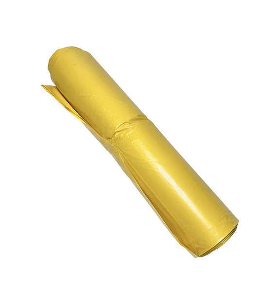 Worki na odpady 240L LDPE żółte ETYKIETA (_/20/10)