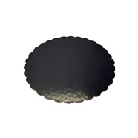 PODKŁAD OKRĄGŁY ZŁOTO-CZARNY KARBOWANY 30cm 2000-2400g (_/50/1)