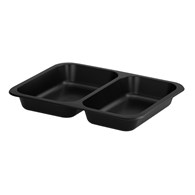 (REUSE) POJEMNIK DO ZGRZEWU DWUDZIELNY B-227x178x30 CZARNY LITE (32(40)/12/50)