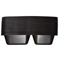 (REUSE) POJEMNIK DO ZGRZEWU DWUDZIELNY B-227x178x30 CZARNY LITE (32(40)/12/50)