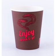 (SUP) Kubek papierowy Enjoy Drink&Go 8oz 200/250ml (60/10/50)