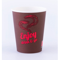 (SUP) Kubek papierowy Enjoy Drink&Go 8oz 200/250ml (60/10/50)
