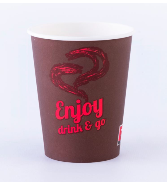 (SUP) Kubek papierowy Enjoy Drink&Go 8oz 200/250ml (60/10/50)
