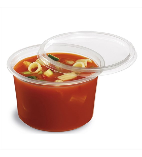 Pojemnik okrągły PP 8119C fi115mm 750ml TRANSPARENTNY (24/10/50)