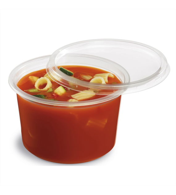 Pojemnik okrągły PP 8119C fi115mm 750ml TRANSPARENTNY (24/10/50)