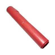 Worki na odpady 60L LDPE czerwone ETYKIETA (_/40/15)