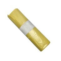 Worki na odpady 60L LDPE żółte ETYKIETA (_/40/15)