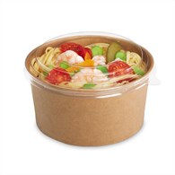 Pojemnik sałatkowy papierowy KRAFT fi150mm 1000ml (24/6/50)