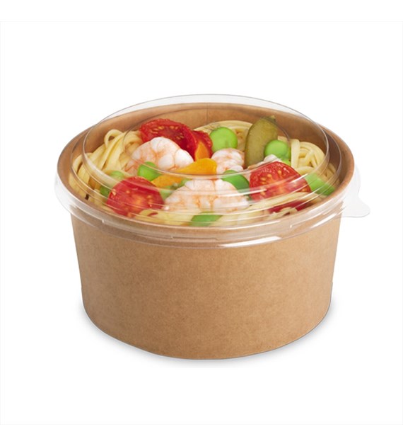 Pojemnik sałatkowy papierowy KRAFT fi150mm 1000ml (24/6/50)