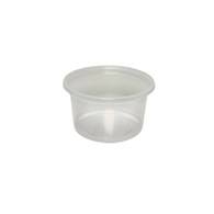 (REUSE) Pojemnik na sos PP TRANSPARENTNY fi70mm 80ml (48/10/100)