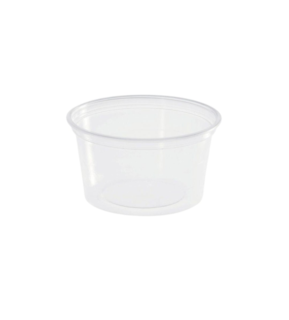 Pojemnik na sos PP TRANSPARENTNY fi70mm 100ml (48/10/100)