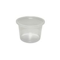 (REUSE) Pojemnik na sos PP TRANSPARENTNY fi70mm 100ml (48/10/100)