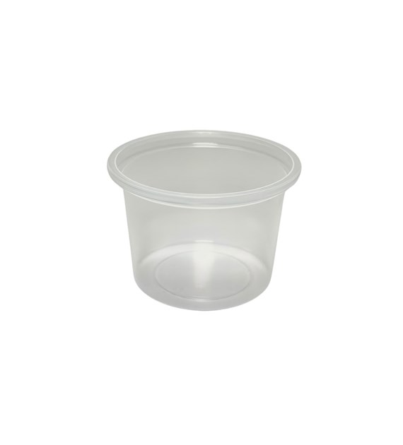 (REUSE) Pojemnik na sos PP TRANSPARENTNY fi70mm 100ml (48/10/100)