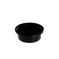 (REUSE) Pojemnik na sos PP CZARNY fi70mm 50ml (48/10/100)