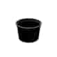 (REUSE) Pojemnik na sos PP CZARNY fi70mm 100ml (48/10/100)