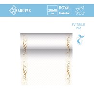 BIEŻNIK Z PV - TISSUE MIX PRZYPOMINAJĄCEJ TKANINĘ RC 24m/40cm ZŁOTO `MEGAN`(_/4/1)