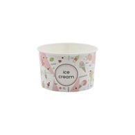 MISKA PAPIEROWA NADRUK ICE CREAM 350ml (_/15/30)