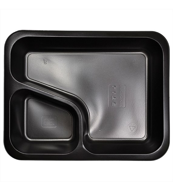 (REUSE) POJEMNIK DO ZGRZEWU DWUDZIELNY COLT B-227x178x30 CZARNY LITE (32(40)/12/50)