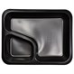 (REUSE) POJEMNIK DO ZGRZEWU DWUDZIELNY COLT B-227x178x30 CZARNY LITE (32(40)/12/50)