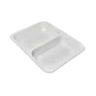 (REUSE) Pojemnik B-9520C 227x178x33 490/410ml dwudzielny BIAŁY (16/8/40)