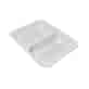 (REUSE) Pojemnik B-9520C 227x178x33 490/410ml dwudzielny BIAŁY (16/8/40)