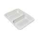 (REUSE) Pojemnik B-9520C 227x178x33 490/410ml dwudzielny BIAŁY (16/8/40)